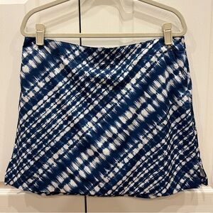 Lady Hagen Golf Skort Blue White Abstract Print Womens Size 12